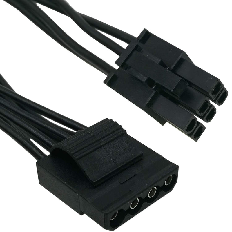  [AUSTRALIA] - COMeap 6 Pin to 3X 4 Pin Molex Hard Drive Power Adapter Cable for Some Types of EVGA Modular PSUs 20-in(50cm) Molex Port