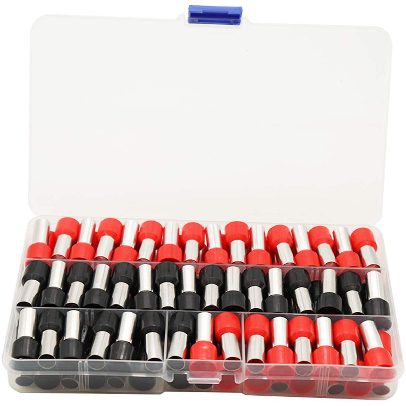  [AUSTRALIA] - XFFCSEC 70PCS 4 Gauge Ferrule Connectors - Insulated End Terminals for Car Amplifier Power-Cable Terminals Clean Install and Better Connection (Black+Red) Black+Red(70PCS)