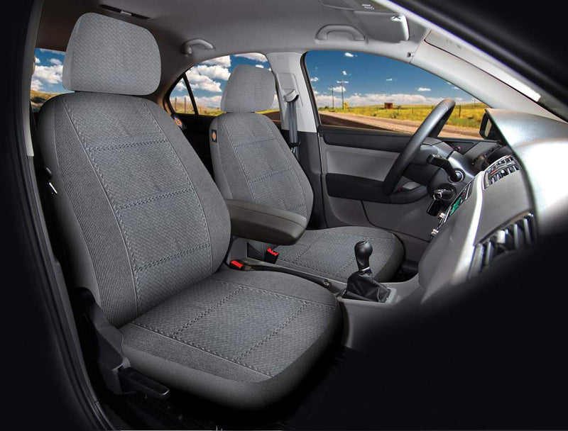  [AUSTRALIA] - Dickies 40319 Gray, 2-Piece Seat Cover with Matching Headrest Covers Blair Grey, 2-Piece