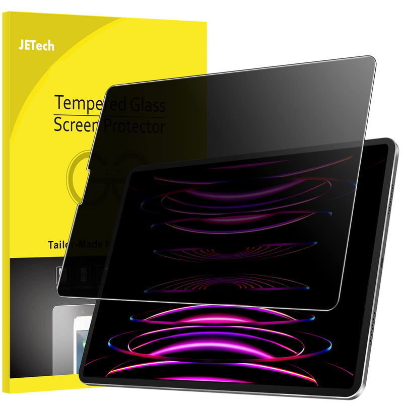  [AUSTRALIA] - JETech Privacy Screen Protector for iPad Pro 12.9-Inch (6th/5th/4th/3rd Generation, 2022/2021/2020/2018), Anti-Spy Tempered Glass Film, 1 Pack