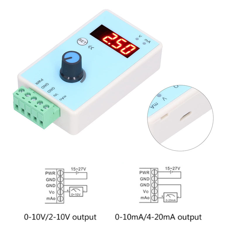  [AUSTRALIA] - Digital Signal Generator Handheld Analog Output Digital Signal Generator 0‑10V/2‑10V 0‑20MA/4‑20MA Function Generator Signal Sources Output