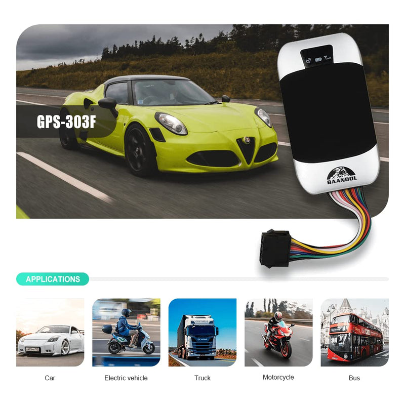  [AUSTRALIA] - BAANOOL BN-303F/G 2G GPS Tracker for Vehicles Fuel Car Tracker Device No Monthly Fee Intelligent Management Tracking System Free Subscription (BAANOOL-303G) BAANOOL-303G