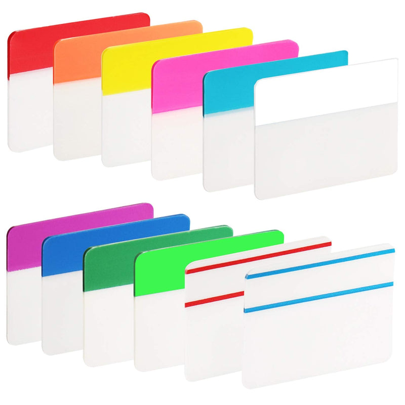  [AUSTRALIA] - ExcelFu 240 Pieces 2 inch Index Tabs Flag Dispensers Sticky Page Markers Colored Tape for Binders, Books, Notebooks and File Folders