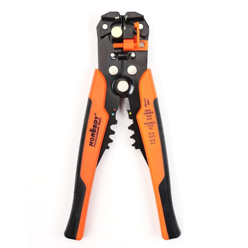  [AUSTRALIA] - HORUSDY Wire Stripping Tool, Self-adjusting 8" Automatic Wire Stripper/Cutting Pliers Tool for Wire Stripping, Cutting, Crimping 10-24 AWG (0.2~6.0mm²)