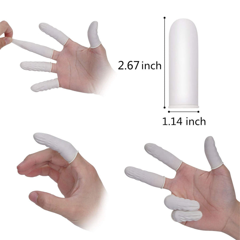  [AUSTRALIA] - tifanso Finger Cots, Finger Covers Finger Protectors Fingertips Protector Disposable Large Finger Gloves (Approx.210 PCS) Large (Pack of 210)