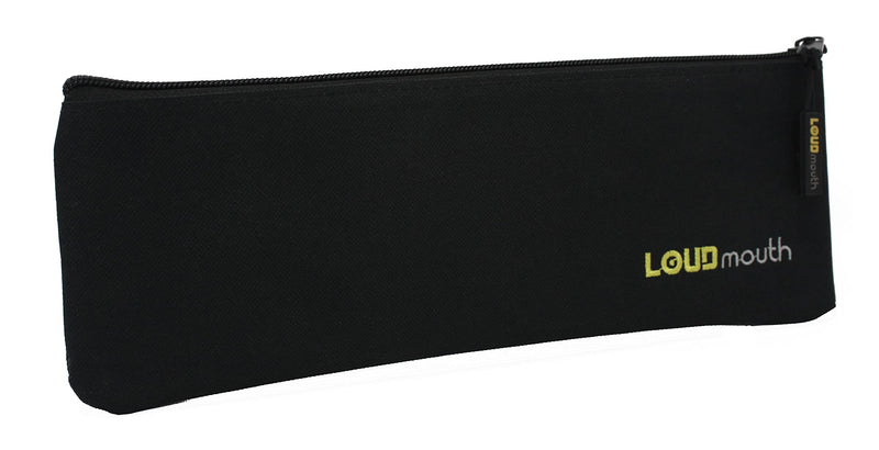  [AUSTRALIA] - LOUDmouth Long Zippered Pouch for Large Wireless Microphones | Mic Bag | 12.5" x 4"