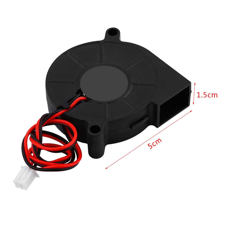  [AUSTRALIA] - Richer-R 3D Printer Cooling Fan, DC 12/24V 5015mm Blow Radial Cooling Fan Turbofan Cooler Kit Accessories High Rotation Speed with Low Noise for 3D Printer(24V)