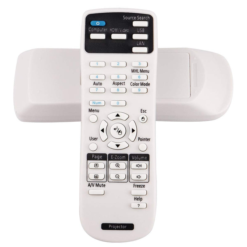 ESolid 1547200 Remote Control for Epson BrightLink 425Wi 430i 435Wi 475Wi 480i 485Wi 575Wi 585Wi 595Wi PowerLite 420 425W 430 435W 470 475W 480 485W Home Cinema 500 S11 X12 X15 Projectors - LeoForward Australia