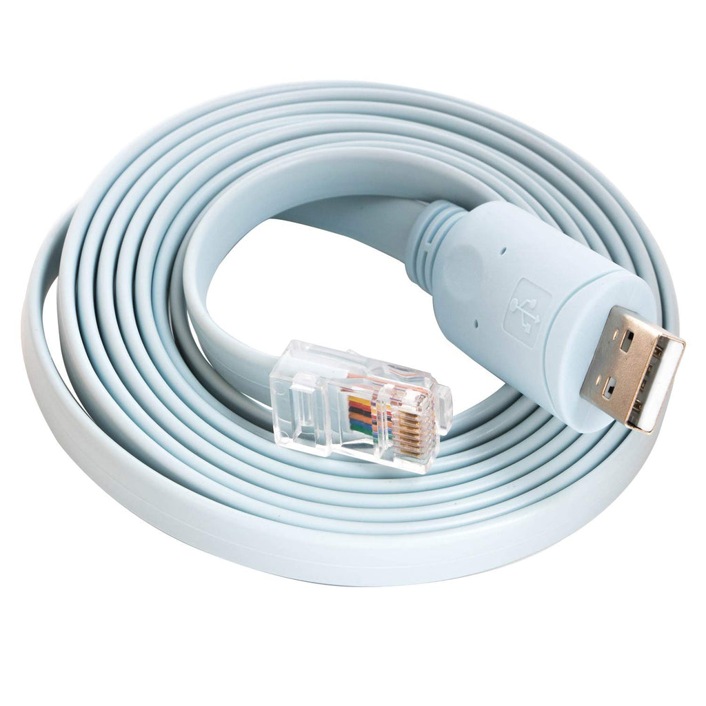  [AUSTRALIA] - Prolific PL2323RA RS232 Serial to RJ45 Rollover Cable for Cisco Router H3C Huawei Fortinet Juniper Console Cable