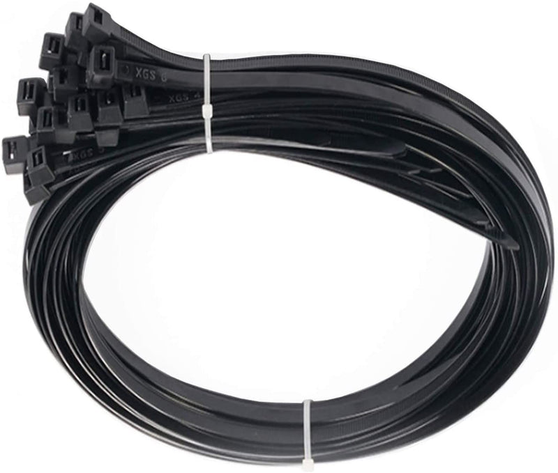  [AUSTRALIA] - ZSPINJIA Cable Zip Ties ,Long Zip ties Heavy duty 48 inch Black Cable ties wraps 10 pieces pack Industrial quality Large Plastic ties Perfect for Home,Garage and Workshop, A1