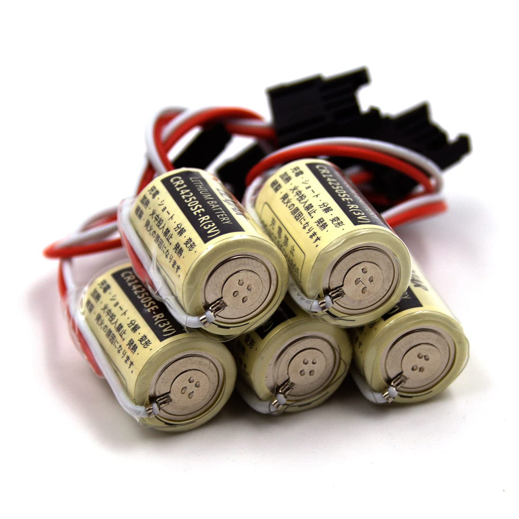  [AUSTRALIA] - (5-Pack) 3V 1100mAh 1747-BA Replacement PLC Battery for FDK CR14250SE, AB Allen Bradley 1769-BA, 1756-BA1, A-40063-043-01, TL-2150/C, 1746-BAS, 1747-PT1, SLC-5/01/02/03/04/05, SLC-500 Series Controls