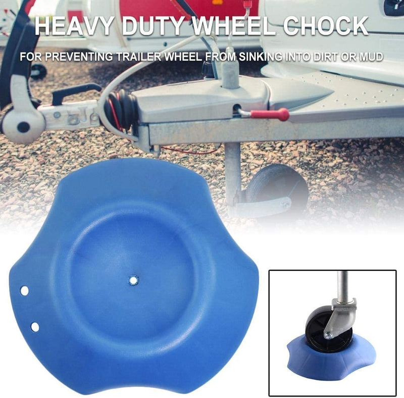  [AUSTRALIA] - MACHSWON Trailer Wheel Dock Stabilizer for Trailer Tongue Jack Wheel/Helps Prevent Trailer Wheel from Sinking Into Dirt or Mud, Easy to Store and Transport