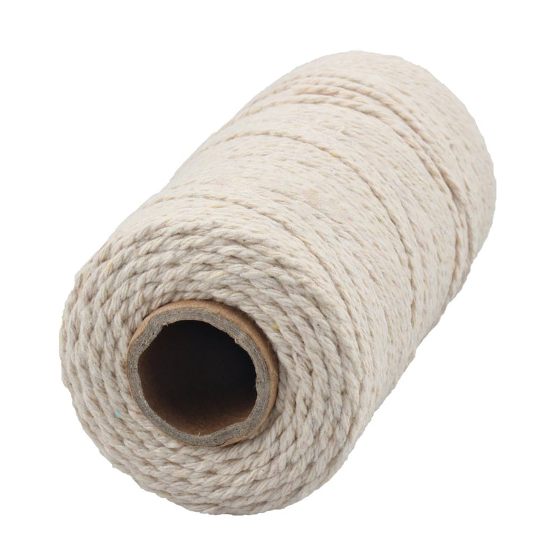  [AUSTRALIA] - 656 Feet Cotton Baker's Twine Spool 10 Ply,Crafts Twine String for DIY Crafts and Gift Wrapping (Black+White) Black+white