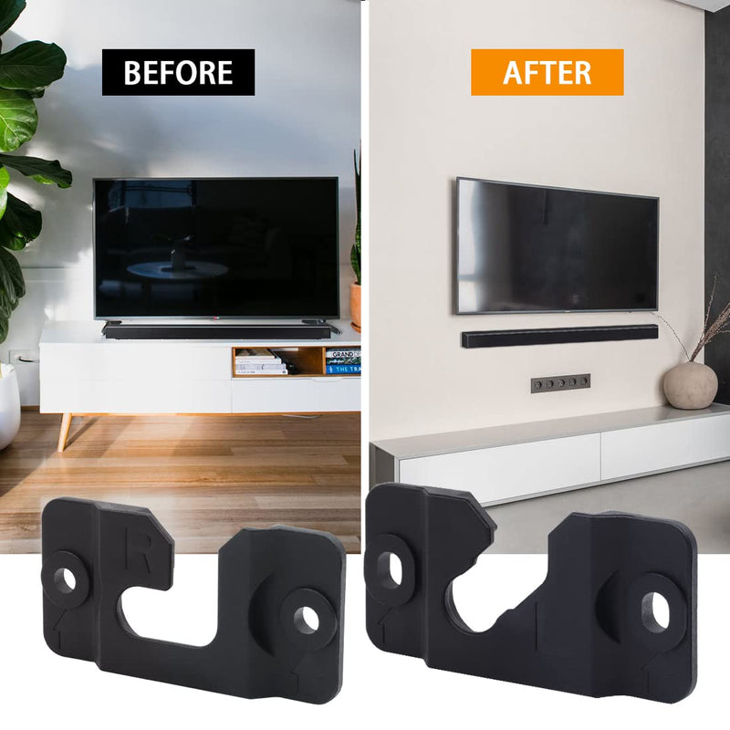  [AUSTRALIA] - Tendodo 1 Pair of AH96-03064A Black Wall Mounting Bracket for Samsung Sound bar HWJ355 HWJ450 HW-J355 HW-J450 HW-J355/ZA HW-J355/ZP HW-J450/ZA HW-J450/ZP