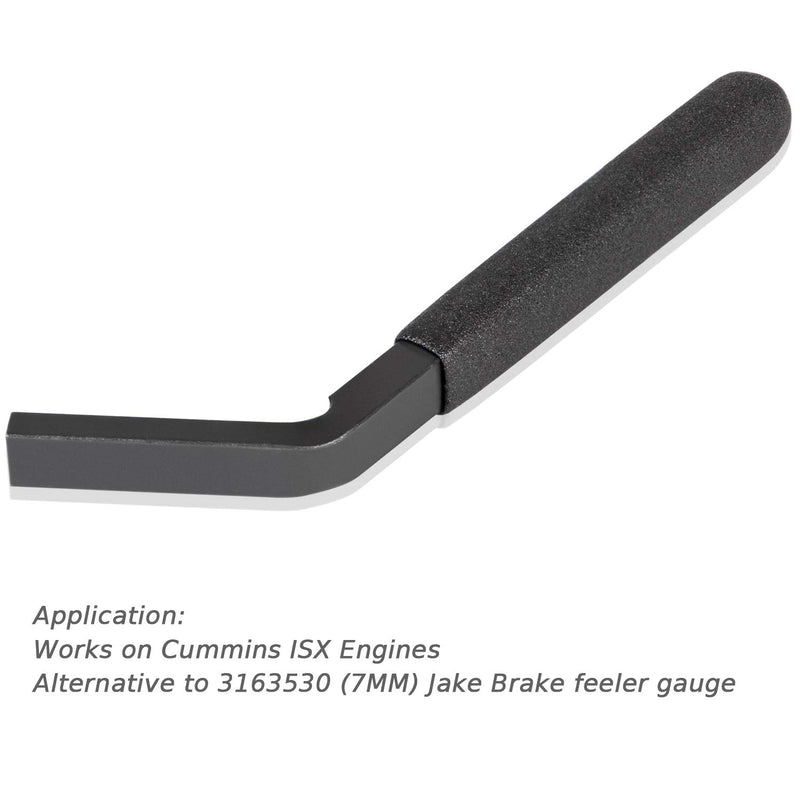  [AUSTRALIA] - Yoursme for Cummins ISX Engine Brake Adjustment Tool Jake Brake Feeler Gauge Alternative to 3163530 7MM