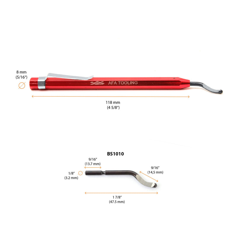 AFA Tooling Metal Deburring Tool – Pen Design with High-Speed Steel Blade - LeoForward Australia