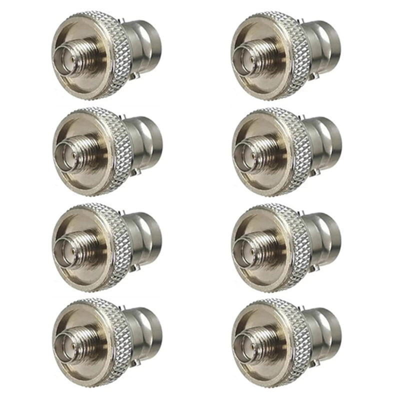  [AUSTRALIA] - QLXHBOT 8Pcs SMA Female to BNC Female Convert Adapter for Two Way Radio BaoFeng UV-5R FD-880