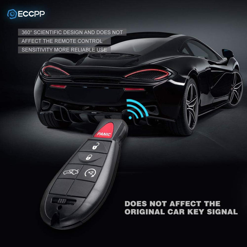  [AUSTRALIA] - ECCPP Replacement fit for 2X 5 Button Keyless Entry Remote Key Fob Jeep Dodge Chrysler Series M3N5WY783X IYZ-C01C