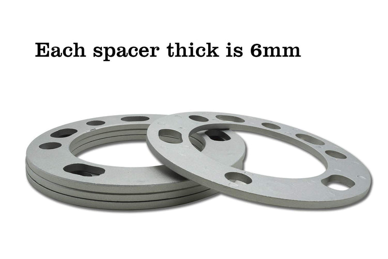 GSMOTOR 1/4 inches 5x5.5 and 6x5.5 Wheel Spacers fit Chevy Silverado Tahoe Avalanche Toyota Tacoma 4Runner Dodge Ram 1500, Pack of 4 - LeoForward Australia