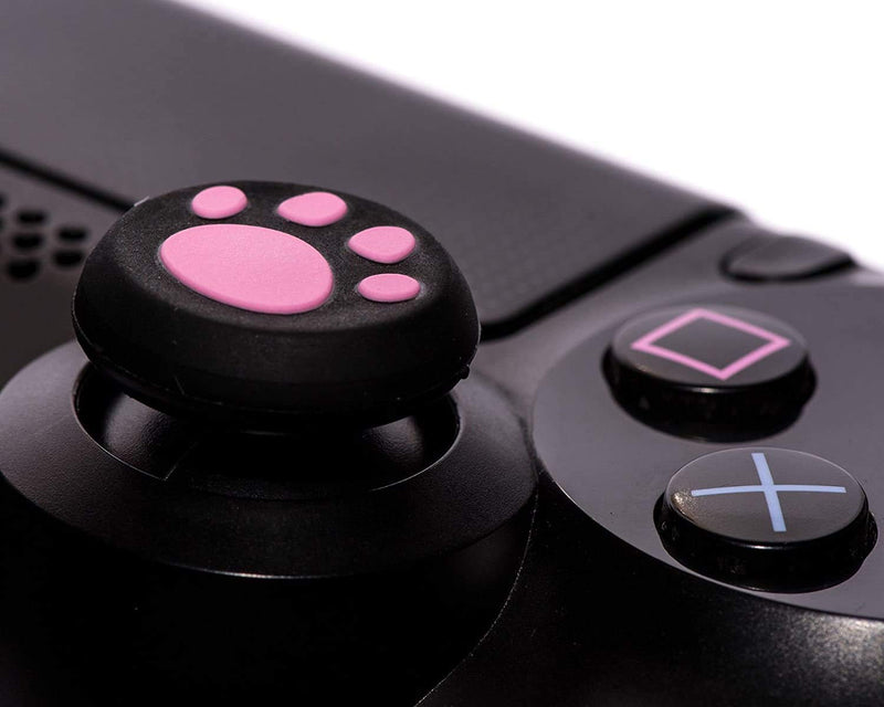  [AUSTRALIA] - Vivi Audio Thumb Stick Grips Cap Cover Joystick Thumbsticks Caps for PS4 Xbox ONE Xbox 360 PS3 PS2 Pink Cat Dog Paw