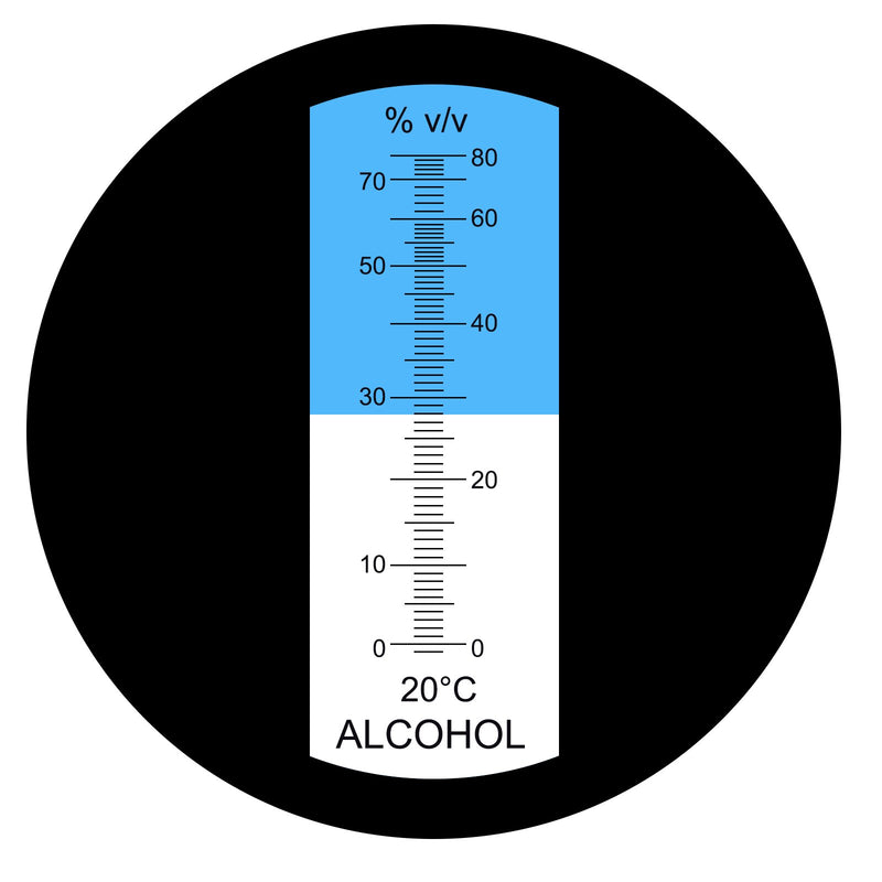Handheld Refractometer 0~80% Ethyl with ATC 10~30°C Wine Making, Winemakers Tool Meter - LeoForward Australia