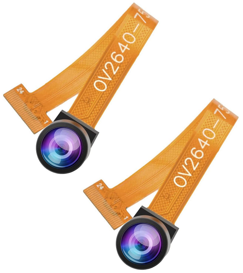  [AUSTRALIA] - 2 PCS Camera Module,Aideepen OV2640 Camera 160° Wide-Angle Lens 2 Megapixel Sensor I2C Support JPEG RGB YUV for ESP32 MCU Camera