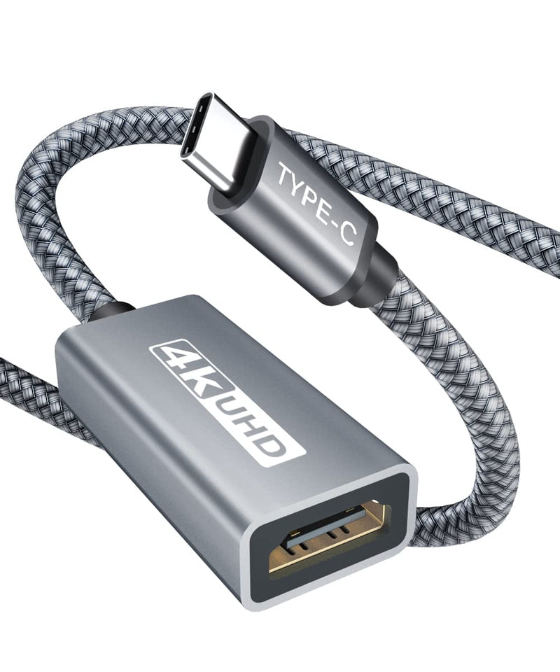  [AUSTRALIA] - 6.6FT USB C to HDMI Adapter 4K@60Hz, AkoaDa USB Type-C to HDMI Female Adapter, Thunderbolt 3 to HDMI Adapter, HDMI to USB-C Adapter for MacBook Pro, Air, iPad Pro Samsung Galaxy S21 Ultra Note 20 10 9 6.6FT/2M Grey