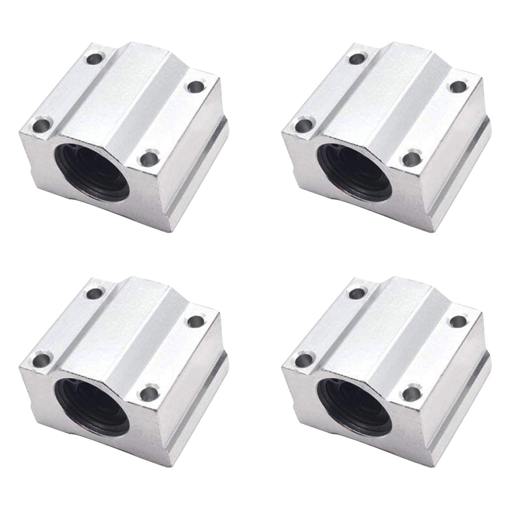  [AUSTRALIA] - Sydien 4Pcs SCS12UU Linear Motion Ball Bearing CNC Slide Blocks 12mm Inner Diameter