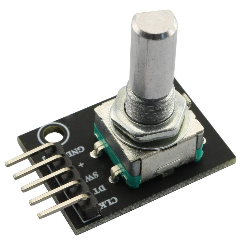 RLECS 2pcs Encoder Module Brick Sensor clickable Switch 360 Degree Rotary KY-040 with Knob Cap for Arduino - LeoForward Australia