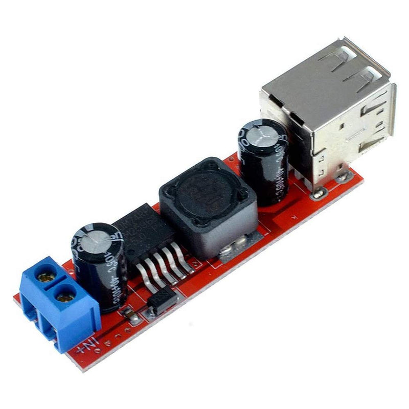 [AUSTRALIA] - AOICRIE 3Pcs DC to DC Voltage Regulator Step Down Power Supply Buck Converter Module 6-40V to 5V 3A Dual USB Port Output