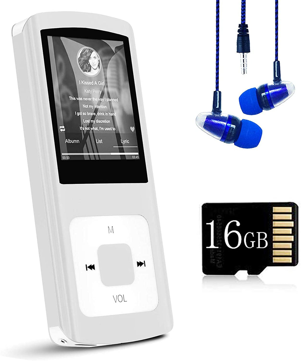  [AUSTRALIA] - MP3 Player, Frehovy Music Player with 16GB Memory SD Card with Photo/Video Play/FM Radio/Voice Recorder/E-Book Reader