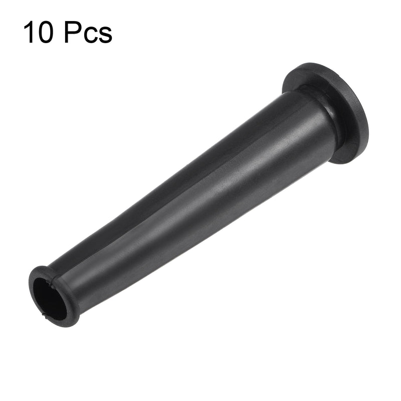  [AUSTRALIA] - uxcell Cord Boot Protector Cable Sleeve Hose Rubber 69mm Length Black 10 Pcs