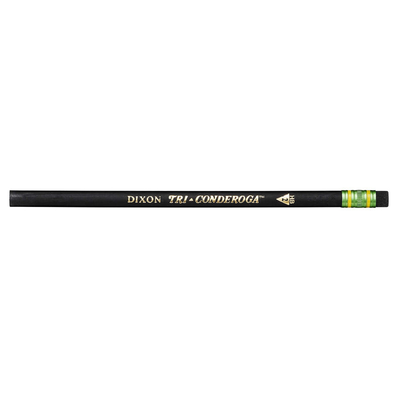 TICONDEROGA Tri-Conderoga No. 2 Triangle Pencils 6 12-Count Boxes, Total 72 Pencils, (Wood Cased, Black Writing) w/BONUS Sharpener (22500) - LeoForward Australia