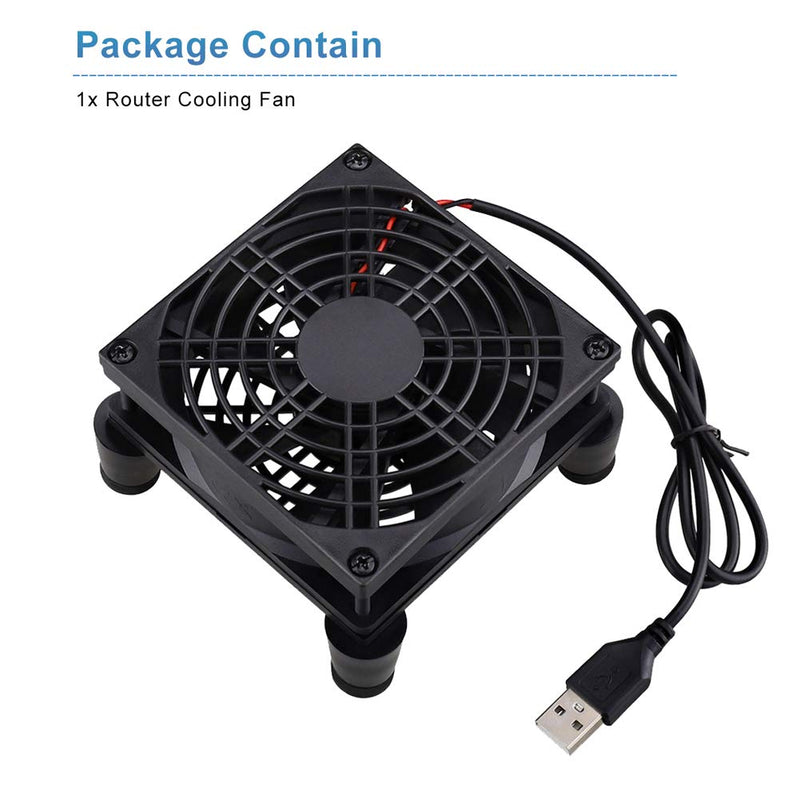  [AUSTRALIA] - GDSTIME Quiet 90mm Fan, Router Cooler Fan, 90mm x 25mm DC 5V USB Brushless Cooling Fan