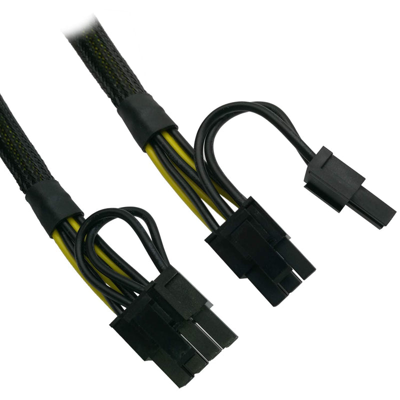  [AUSTRALIA] - COMeap CPU 8 Pin Male to Dual PCIe 2X 8 Pin (6+2) Male GPU Power Adapter Sleeved Cable for Antec Modular Power Supply 25-inch(63cm)