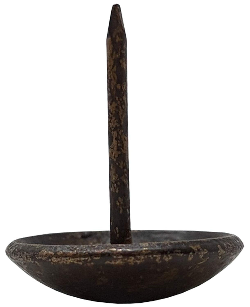  [AUSTRALIA] - ComfortStyle Premium Upholstery Tacks, Nailhead Decorative Trim for Furniture, 5/8" Diameter, 100 Nails (Dark Antique Brass) Dark Antique Brass