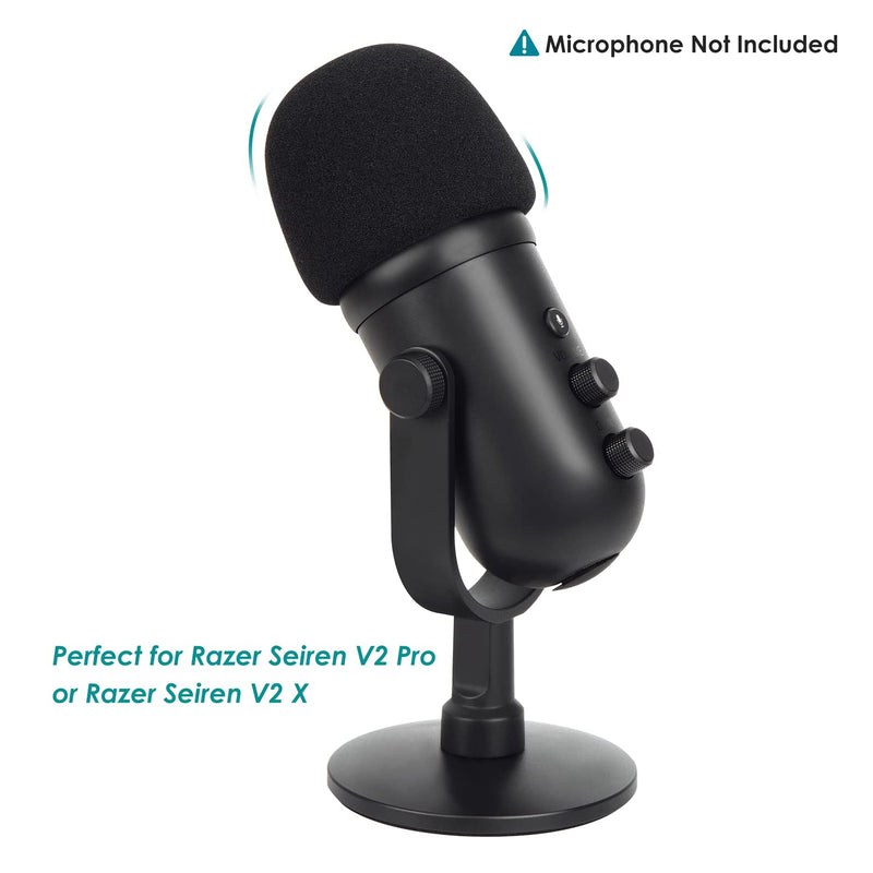  [AUSTRALIA] - Seiren V2 X Foam Cover or Razer Seiren V2 Pro Mic Pop Filter, Mic Cover Compatible with Razer Seiren V2 Pro and Razer Seiren V2 X USB Microphones, Block POPS by YOUSHARES