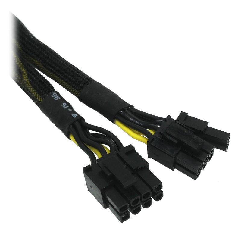  [AUSTRALIA] - COMeap GPU VGA PCIe 8 Pin Female to Dual 2X 8 Pin (6+2) Male PCI Express Power Adapter Braided Y-Splitter Extension Cable 9-inch(23cm) Sleeved x1pcs