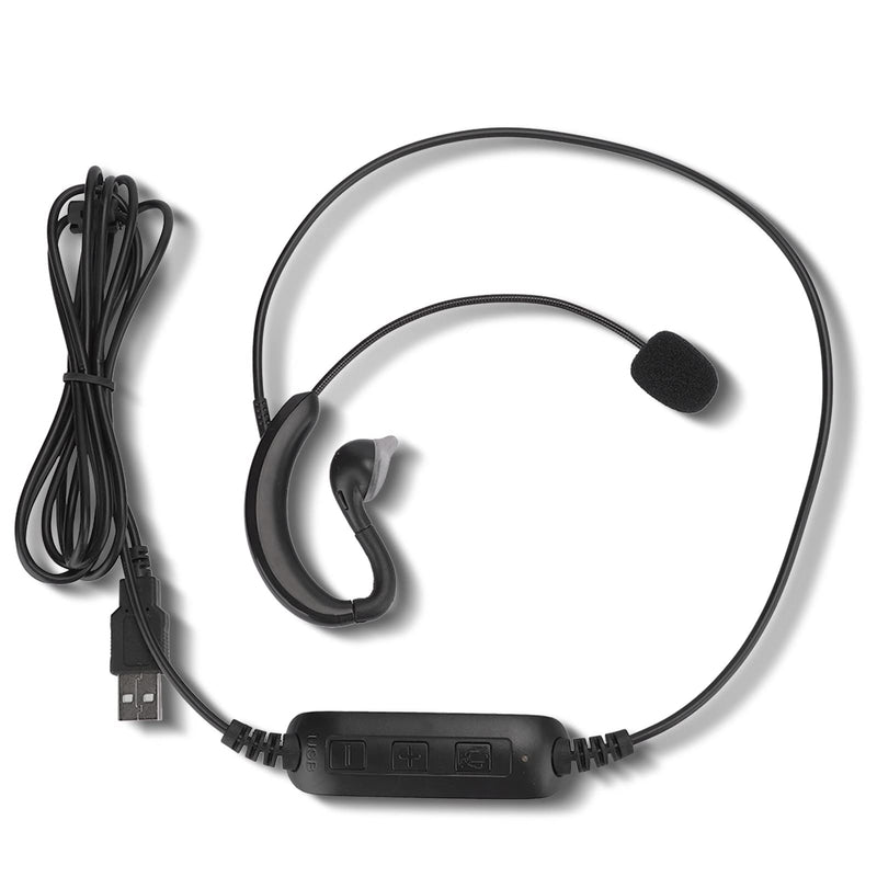  [AUSTRALIA] - CiCiglow Wired USB Headset On-The-Ear Headset USB Headphone Computer Notebook for Zoom, Skype, GoToMeeting, Cisco, Avaya, RingCentral, Jive and More