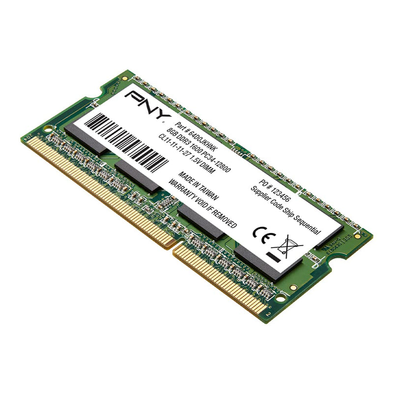  [AUSTRALIA] - PNY Performance 8GB DDR3 1600MHz (PC3-12800) CL11 1.35V Notebook/Laptop (SODIMM) Memory - MN8GSD31600LV