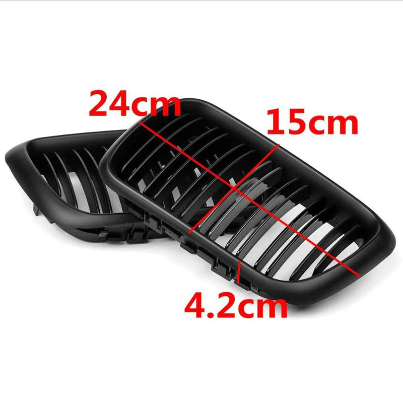  [AUSTRALIA] - Heart Horse Car Kidney Front Grilles Sport Grill for BMW E36 3 Series 318i 320 323i 328 M3 1997-1999,Replace 51138195152,51138195151