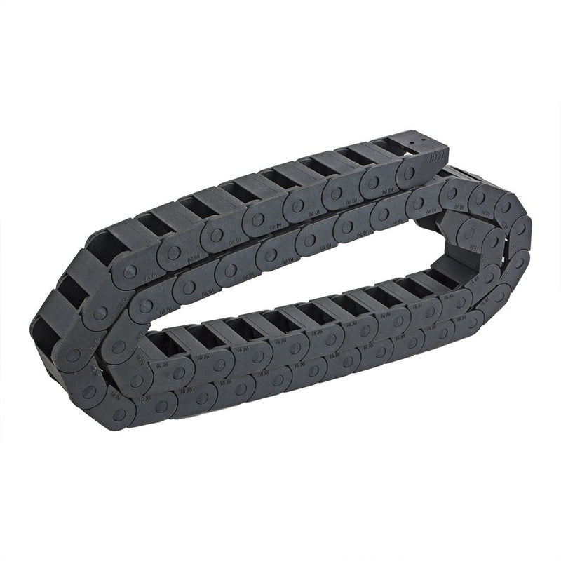  [AUSTRALIA] - uxcell R18 10mm x 20mm Black Plastic Cable Wire Carrier Drag Chain 1M Length for CNC