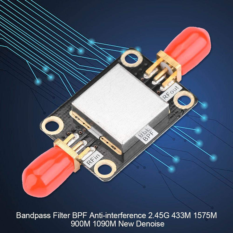 [AUSTRALIA] - Anti-Interference SMA Interface Band Pass Filter BPF High Reliability Low Loss 433 MHz Block Frequency Audio Accessory