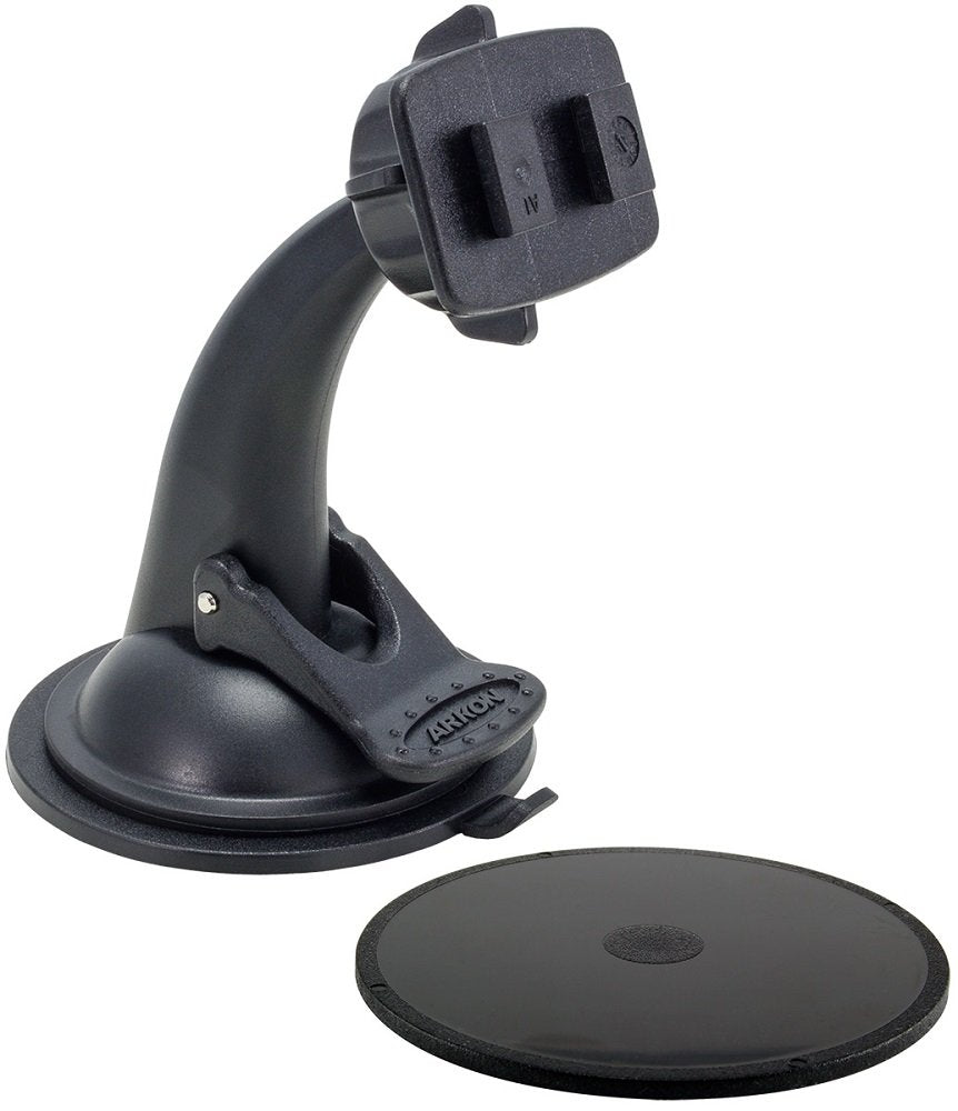  [AUSTRALIA] - ARKON Replacement Upgrade or Additional Windshield Dashboard Sticky Suction Mount for Dual T Holders - Retail Packaging - Black