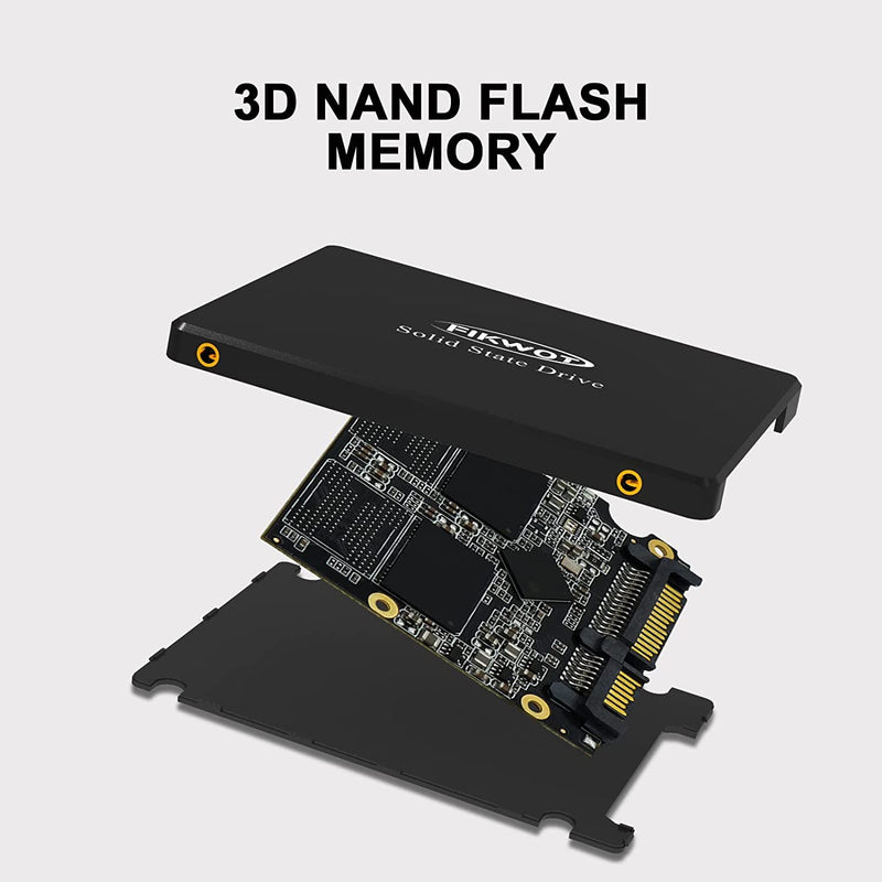  [AUSTRALIA] - FIKWOT FS810 512GB SSD SATA III 2.5" 6GB/s, Internal Solid State Drive 3D NAND Flash (Read/Write Speed up to 550/450 MB/s) Compatible with Laptop & PC Desktop