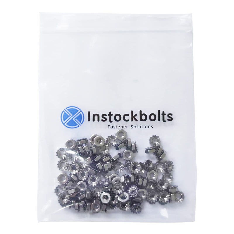  [AUSTRALIA] - Instockbolts #8-32 Keps Nuts with External Tooth Washer, K-Lock Keps Nuts 304 Stainless Steel Kep Lock Nut, 100Pcs-Pack, 8-32(100pcs) 8-32(100pcs)