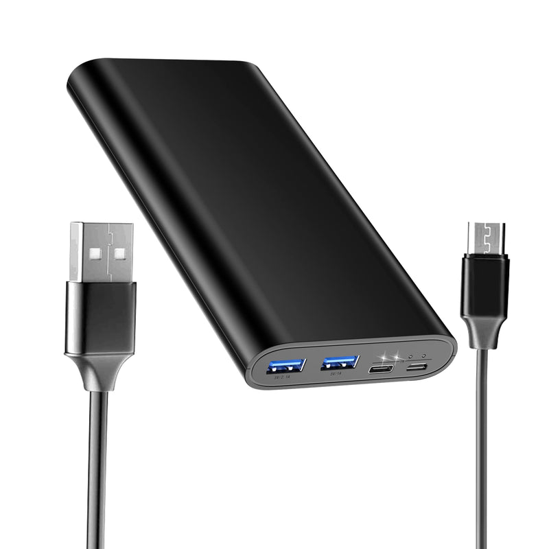  [AUSTRALIA] - 26800mAh Portable Charger Power Bank, Dual USB w/USB-C Fast Charging Battery Pack Charger for iPhone XR XS 11 12 13 14 SE, iPad,Airpods,Samsung S10 S21 S22 S23 Ultra, Google Pixel 6,LC Android Phone Black