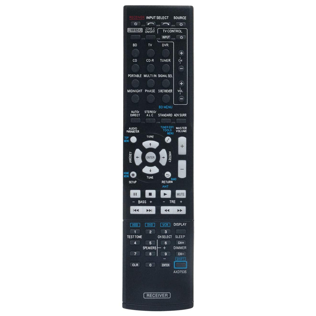  [AUSTRALIA] - AXD7535 Replace Remote Control fit for Pioneer AV Receiver Home Theater Audio Video SX-319V SX-319V-K VSX-519V VSX-519V-K VSX-519V-S SX319V SX319VK VSX519V VSX519VK VSX519VS