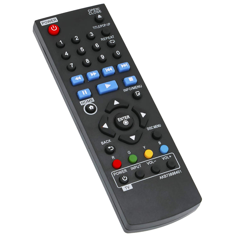 New AKB73896401 Remote Control fit for LG Blu-ray Disc DVD Player BP135 BP135W BP145 BP155 BP165 BP175 BP255 BP300 BP335W BP335WN BP335W-N BP340 BP350 BPM25 BPM34 BPM35 UP870 UP875 BP250-N BP340 - LeoForward Australia