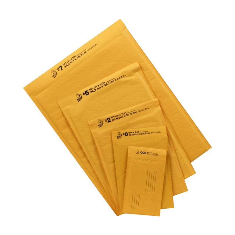  [AUSTRALIA] - Duck Brand Kraft Bubble Mailers, 0-6 x 9 Inches, 5-Pack (284691), Tan 6 x 9 inches